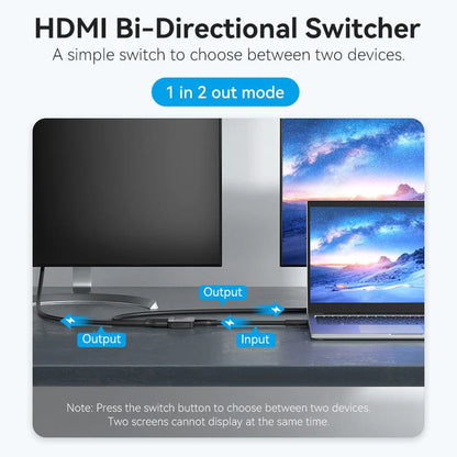Vention 2-Port HDMI Bi-Direction 4K Switcher