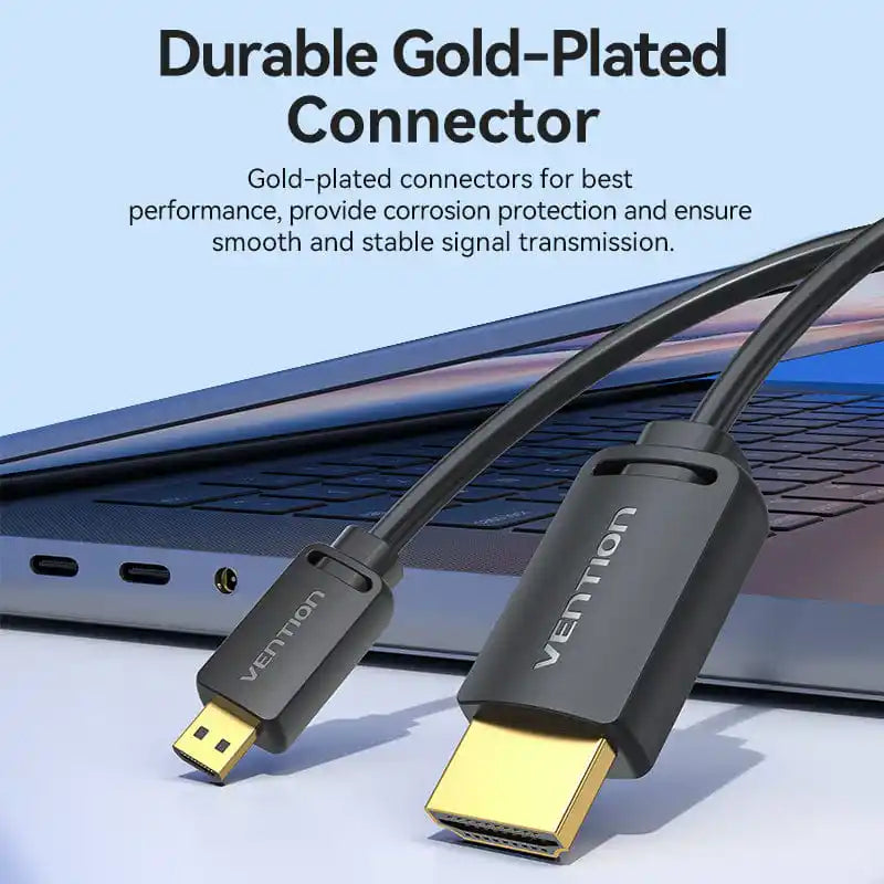 HDMI C Male to HDMI A Male 4K HD Cable