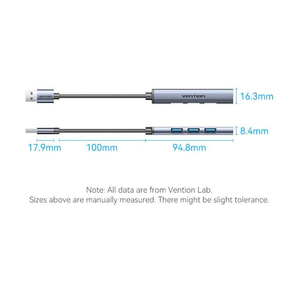 USB Hub - 1× USB 3.0 + 3× USB 2.0 (USB-A)