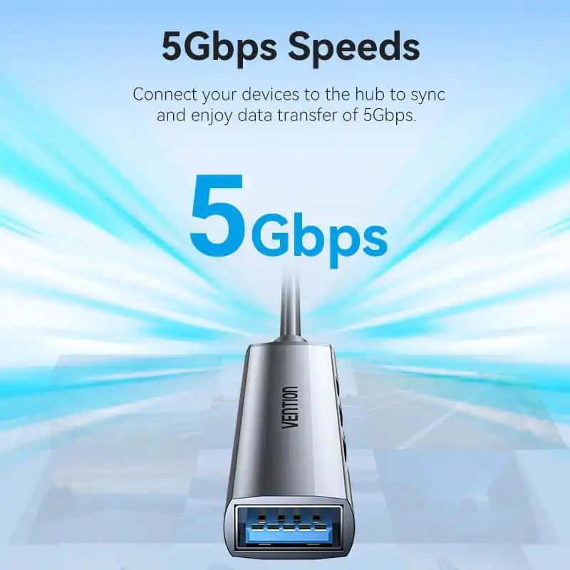USB Hub - 1× USB 3.0 + 3× USB 2.0 (USB-A)