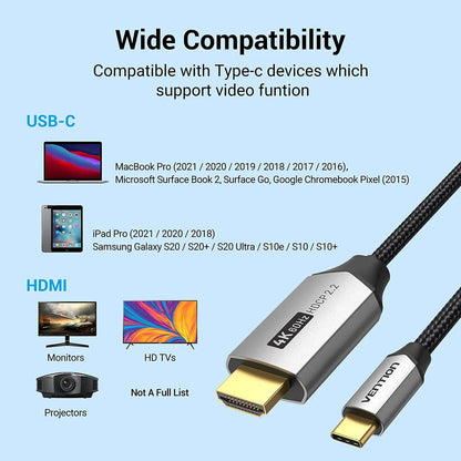 USB-C To HDMI 4K Cable